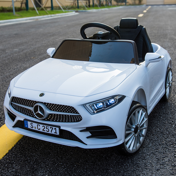 Продукт Акумулаторна кола Mercedes Benz CLS350, 12V с меки гуми и кожена седалка - 0 - BG Hlapeta